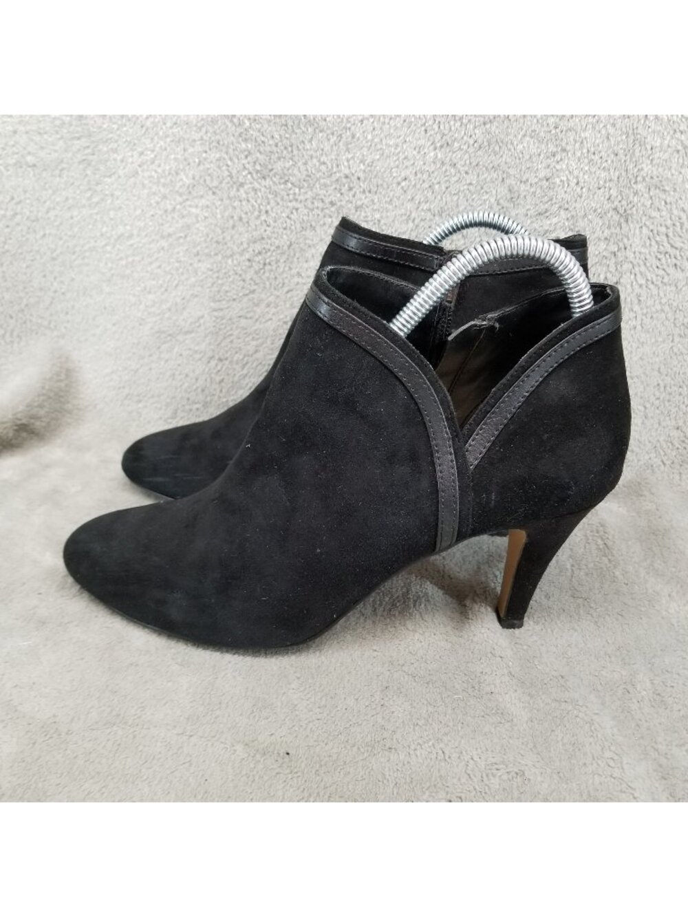 Sole Society Shoes Womens Size 9 Roxine Black Suede Ankle Bootie *Read*